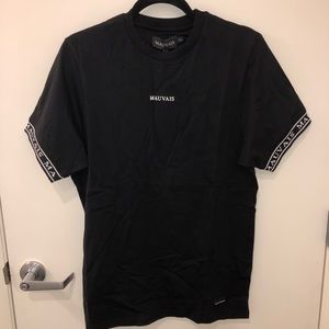 MAUVAIS Black Taped Tee NWT